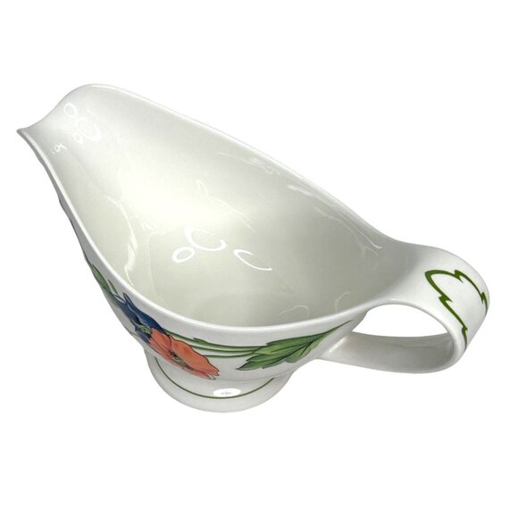 Villeroy & Boch Amapola Gravy Boat Porcelain Floral Design Made In Germany - Picture 4 of 7